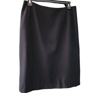 NYGARD Classic Slimming Black Midi Pencil Skirt Corpcore Capsule Wardrobe Size M